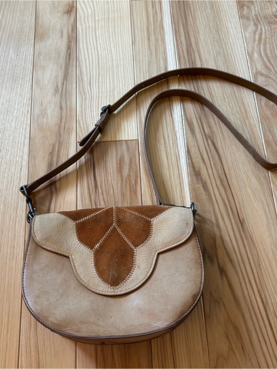 Lucky Brand Handbags - Lucky Brand Sedona Leather Suede Accent Bag